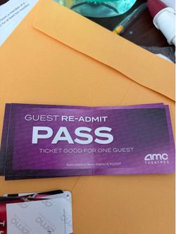 AMC Tickets (4)