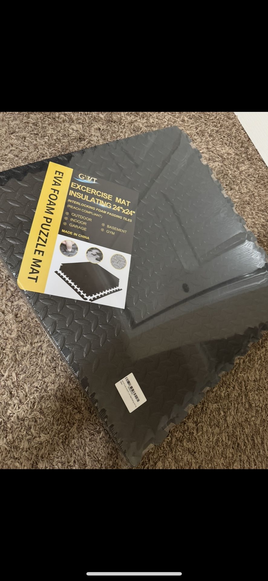 Restocked! 24x24 6 Pack Gym Mats