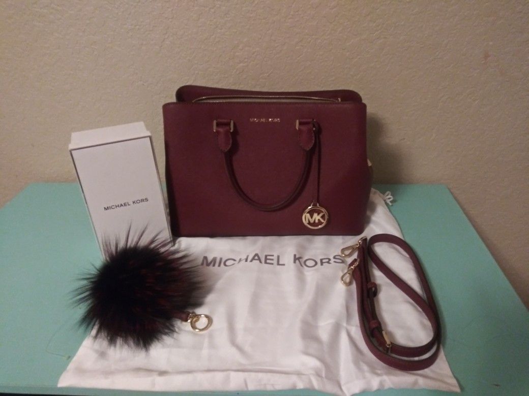 Authentic MICHAEL KORS HAND BAG & CHARM FUR ACCESSORIE