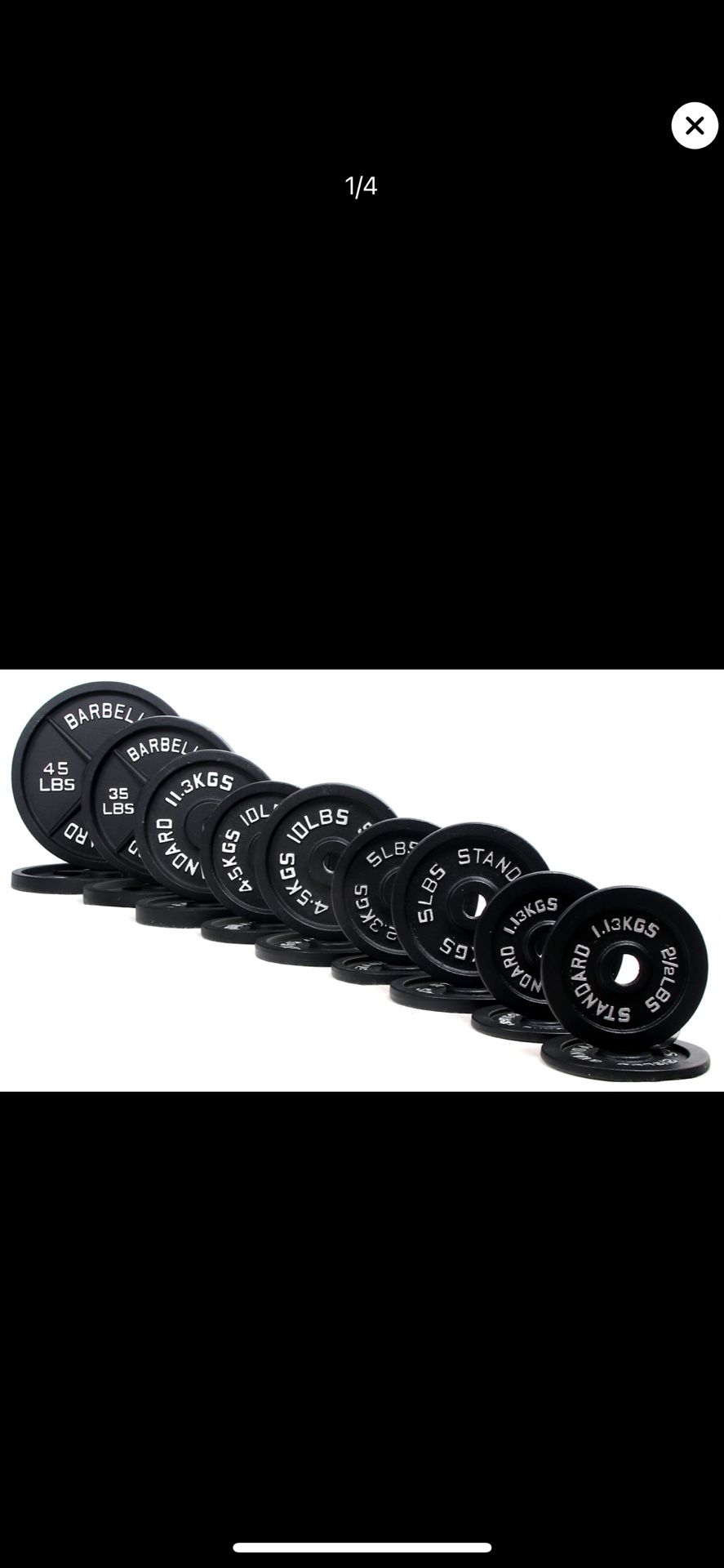 2” cast iron Olympic Plates