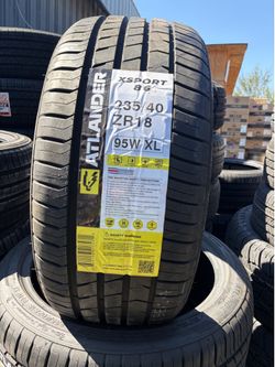 235/40/18 atlander  tires installed and balanced