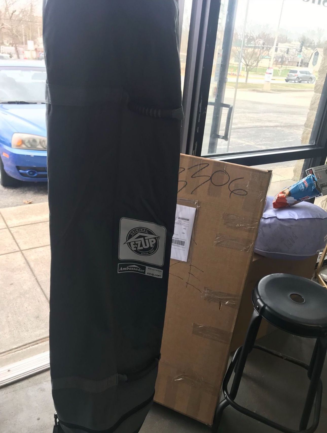 E-2up ambassador just the cover outdoor canbpy 10"* 10" Amazon open box never us