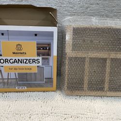 MAINLETS Ziplock bag organizer - Baggie organizer - bamboo 