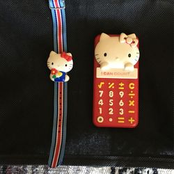 Sanrio Vintage 1976 Hello Kitty Watch And Calculator 