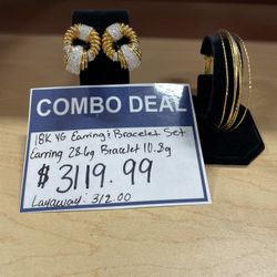 Earrings And Bracelet Set Combo