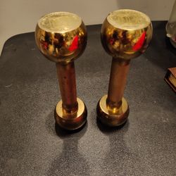 Rare Vintage Steel Billard 3 Lb.Pair Of Dumbbells 