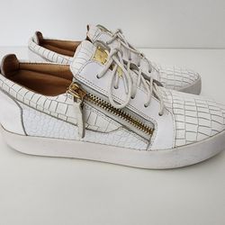 Giuseppe Zanotti Zip-Detailed Lace Up Sneakers