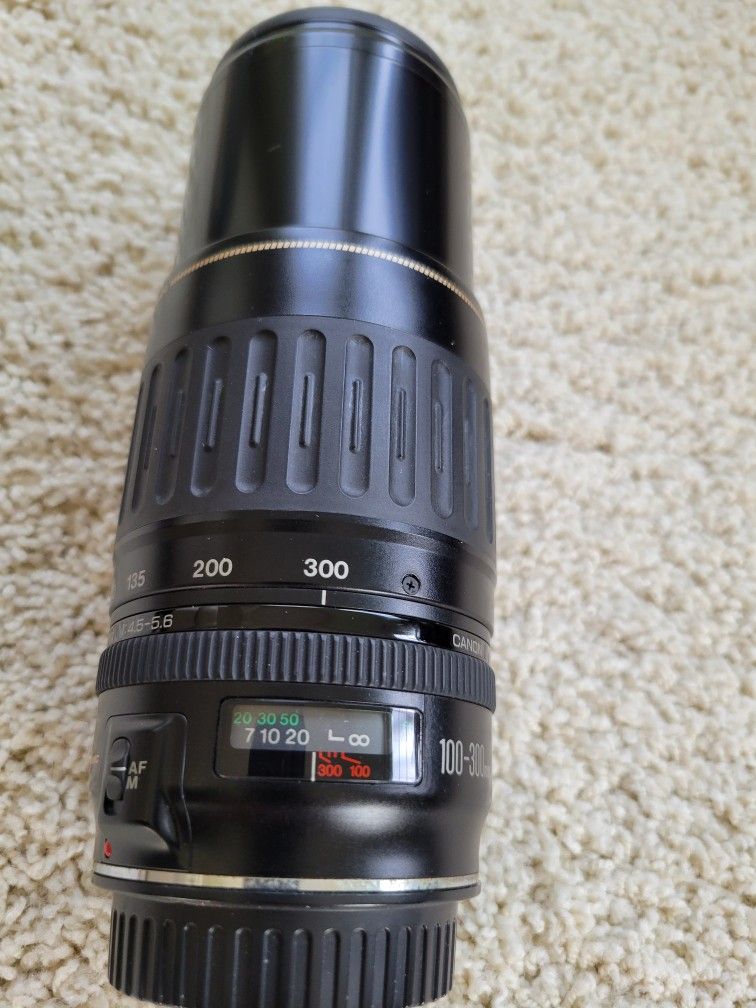 Canon 100-300 Zoom Lens With Soft Case