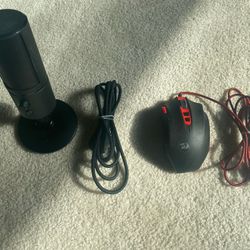 Razer Seiren X Mic + Redragon Gaming Mouse – $55 for Both (OBO)