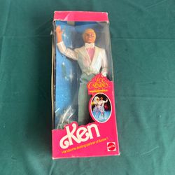 Mattel Ken 7375 Ice Capades 50th Anniversary new in box Handsome Skating Partner of Barbie Ken has never been out of the box. The box does have some d