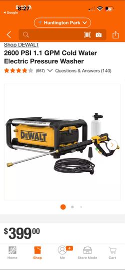 2600 psi  pressure washer