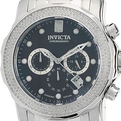 3 Row Of Diamond Invicta Watch $450 Or Best Offer