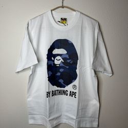 Bape Navy Camo Big Ape By Bathing Ape T-Shirt Brand New  