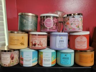 Bath Body 3 Wick Candles