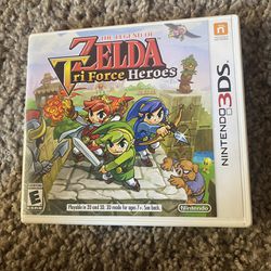 Zelda  Tri Force Heroes  Nintendo 3Ds  Case Only 