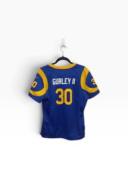 Nike Los Angeles Rams Todd Gurley #30 NFL Football Jersey Blue/Yellow Size L