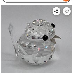 Swarovski In A Summer Meadow Sparrow Metal Beak 3/4" Figurine