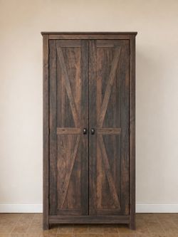 Beautiful rustic wide Storage Cabinet (31.5”) - excellent