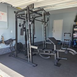 Smith Machine 2001 | Multi-Use Adj Bench | Gym Equipment | Fitness | Squat Rack | Excercise |🔴WEIGHTS AND BARBELL SOLD SEPARATELY 🔴 FREE DELIVERY 🚚