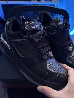 Versace Crystal Biggie Basket Sneakers