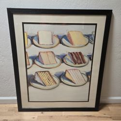 Wayne Thiebaud Art Poster Framed 39x32" Pop Art