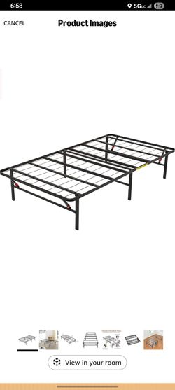 Twin size mattress and frame