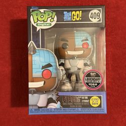 Funko Pop Digital DC Teen Titans GO Cyborg 409 Legendary 1062 PCS GITD