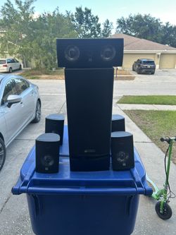 Theater Research Home Surround System and Sony Amplifier