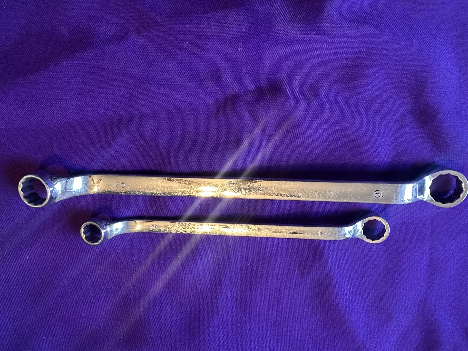 MAC Tools Metric Long Deep Offset Box End Wrench 14 19mm BOLM 2Pc