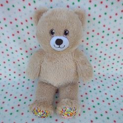 Build A Bear 15" Happy Birthday Plush Brown Teddy Confetti