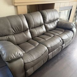 Leather sofa