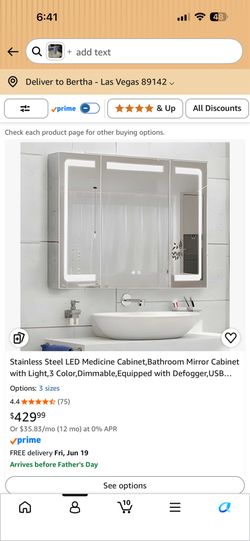 Light up medicine cabinet