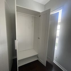 three-door wardrobe with mirror