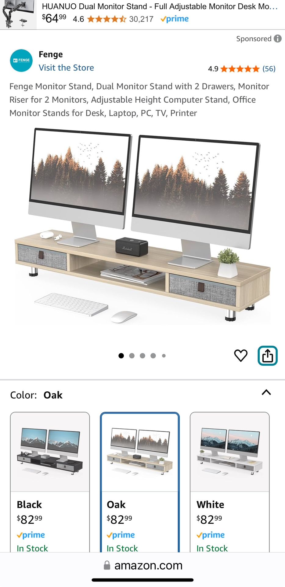 Monitor Stand, Dual Monitor Stand