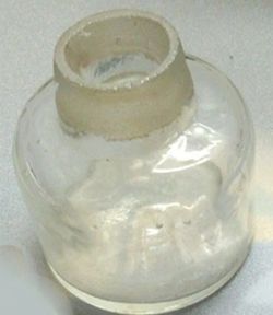 Apothecary Glass Bottle Clear 3 1/2" x 2 1/8