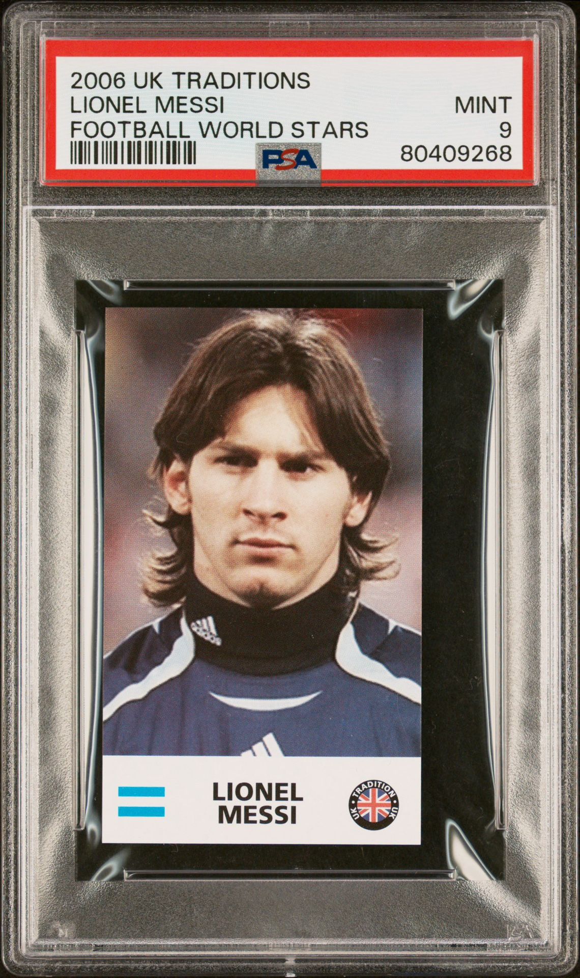 2006 UK Traditions Lionel Messi Football World Stars PSA 9