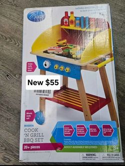 Cook and Grill BBQ Playset New