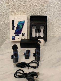 Wireless Lavalier Microphone Set – 2 Mics
