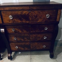 1800’s Empire  Mahogany Chest