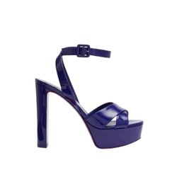 Christian Louboutin Supramariza Patent Leather Platform Sandals Galactiqueen