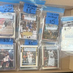 15 NBA cards Mixed $5