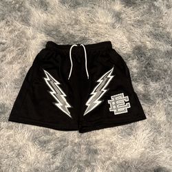 Black Bolt Eric Emmanuel Mesh Shorts 