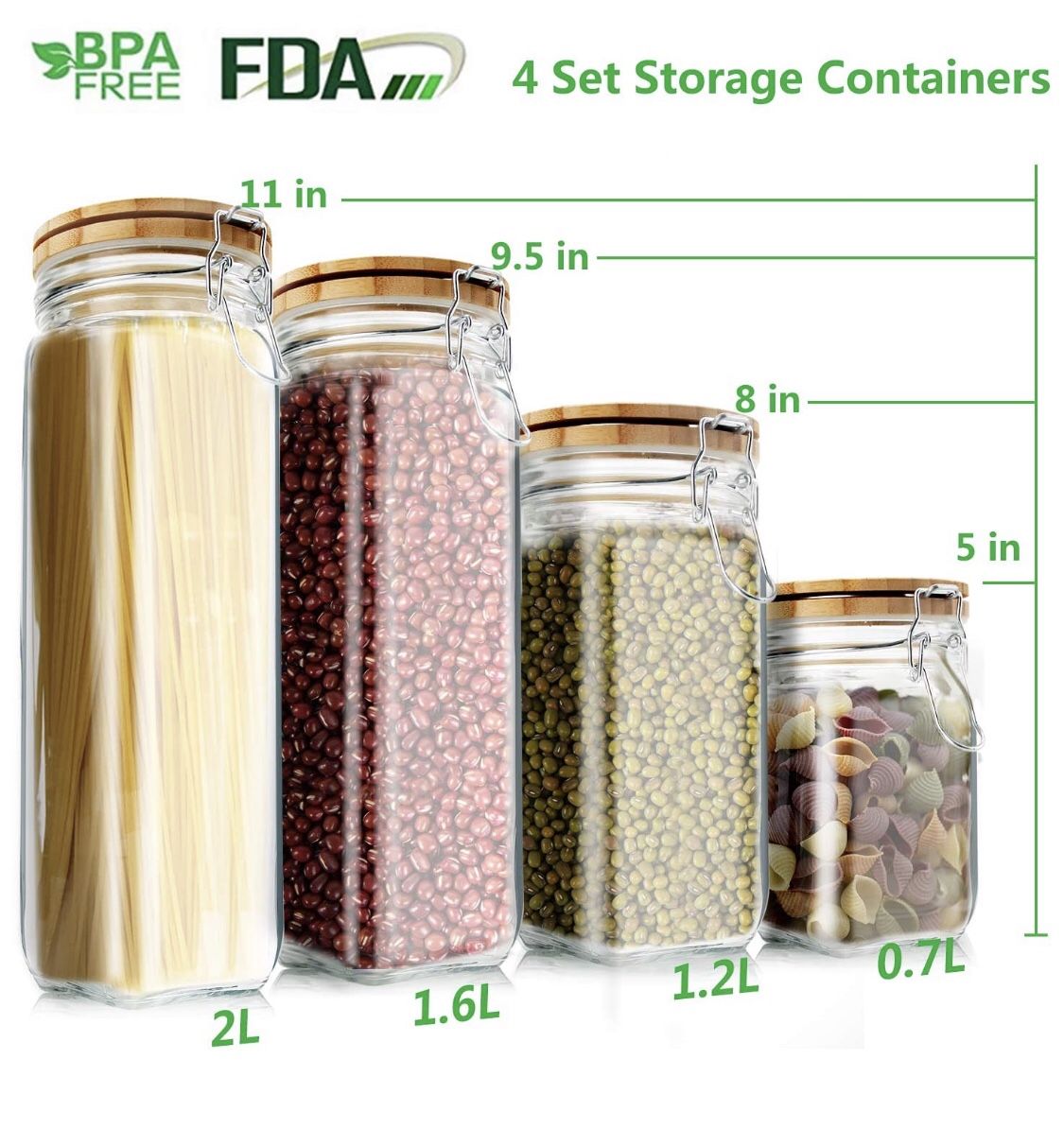 4 set food containers
