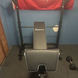 Barley Used Weight Bench Set 