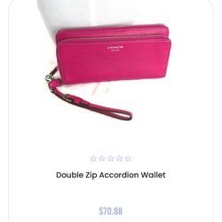 Coach Magenta Wristlet