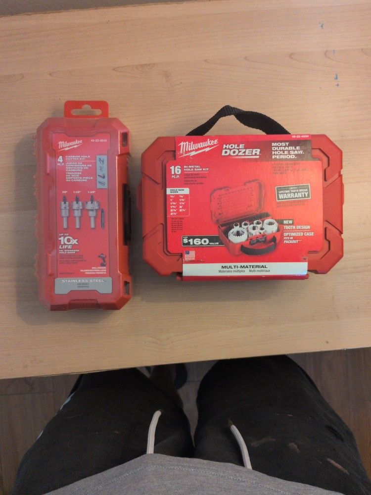 Milwaukee Hole Saw Kit And Hole Cutter Kit