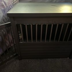 Wooden dog kennel/side table