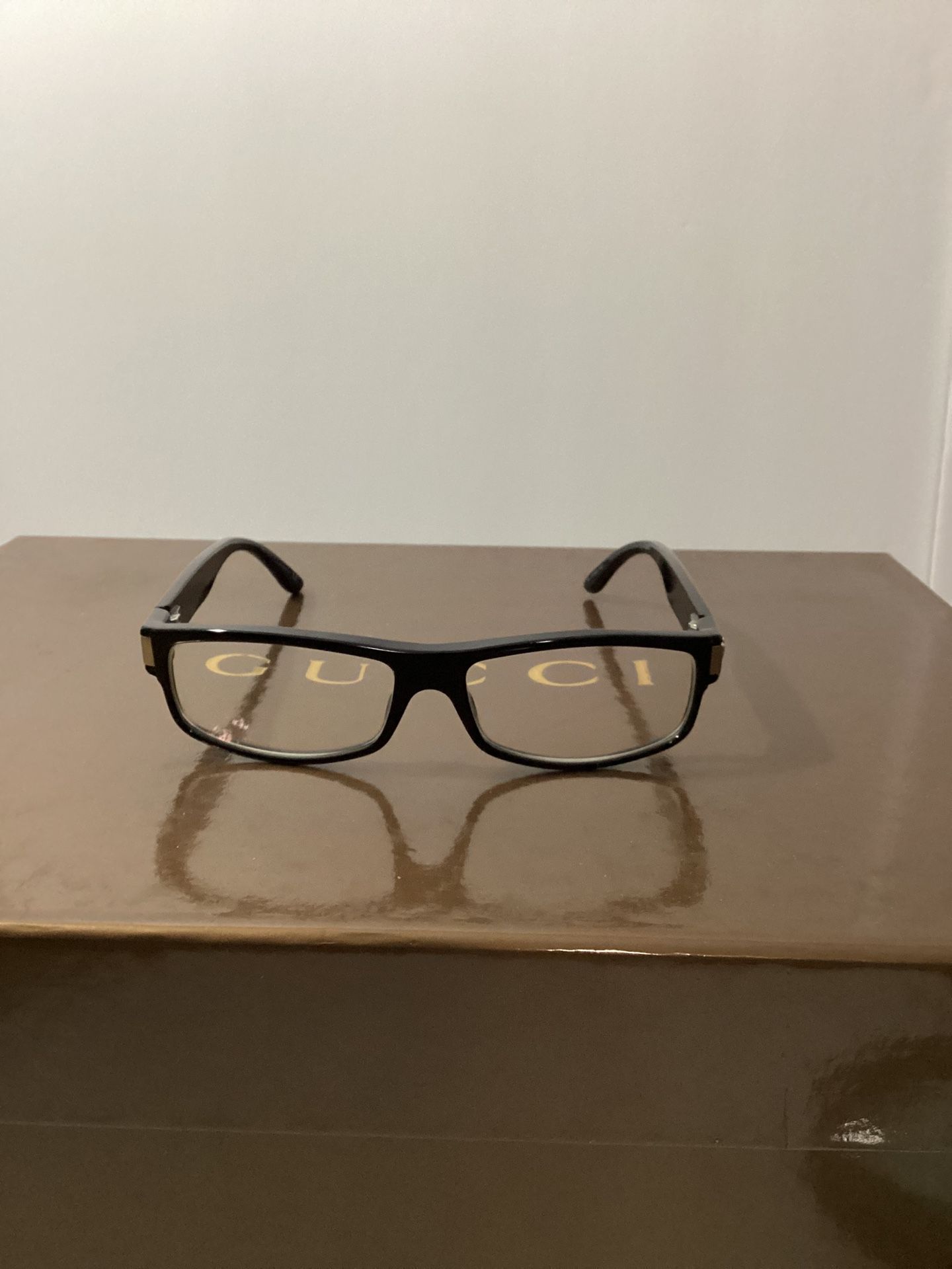 Gucci 1608 807 Eyeglasses Black Rectangular