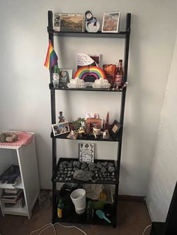 Black Ladder Shelf