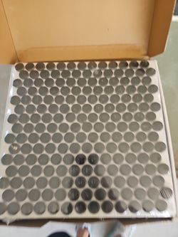 14 sheets of porcelain penny tile BLACK